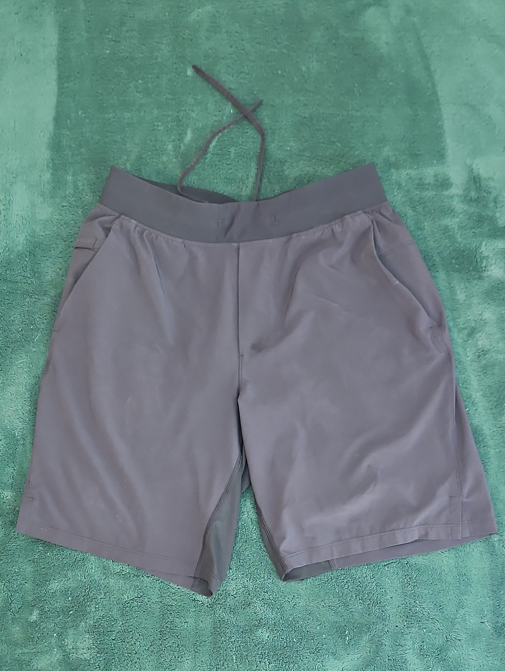 Lululemon Athletic Drawstring Shorts in Black W Boxer Brief Liner M